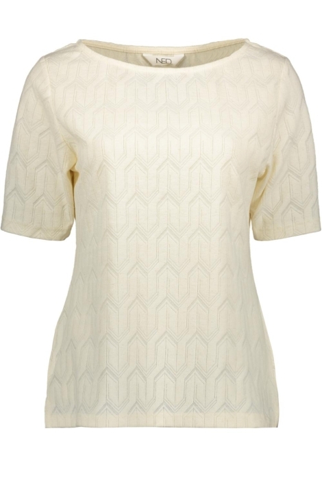 NED calloni 1/2 ss jacquard tricot